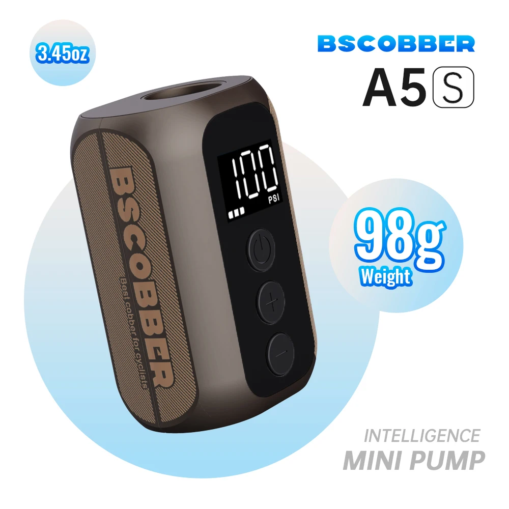 BSCOBBER Bike Accessories Cycling Electric Tyre Inflator Mini Velo Air Pump Portable Replace Co2 Inflator Bicycle MTB A5S