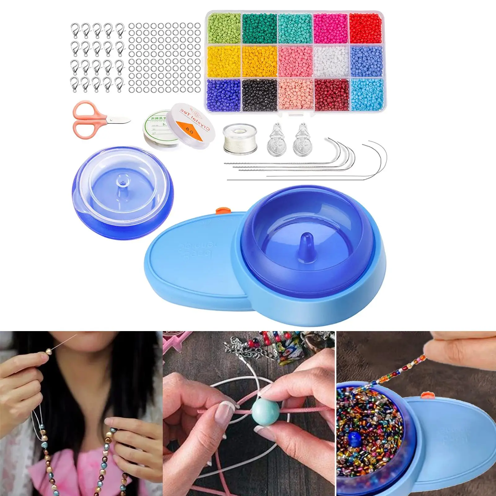 Electric Bead Spinner Hand Tools for Jewelry Making DIY Arts Crafts Necklace