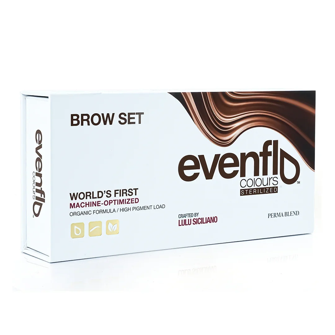 Perma Blend Evenflo Brow Set Mezcla profesional PMU Maquillaje permanente Pigmento Tatuaje Tinta Color