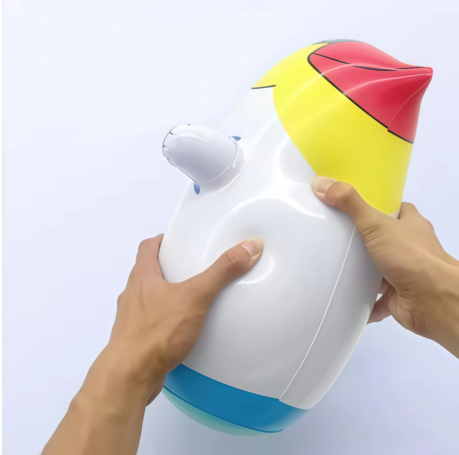 34CM Cute Inflatable Penguin Tumbler Toy Thickened PVC Stress Relief Boxing Penguin Sandbag Puzzle Toy Party Decoration Gift