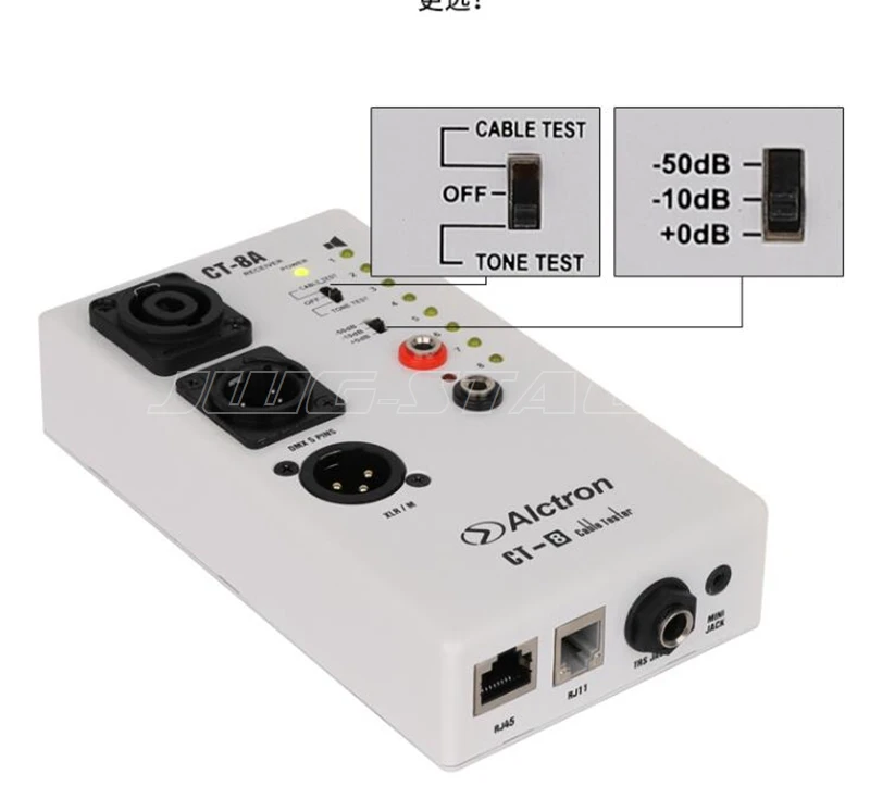 Imagem -04 - Bnc Din Speakon Cabo de Áudio Phono Rca Dmx Pinos Dmx Sinal Cabo Testador Máquina