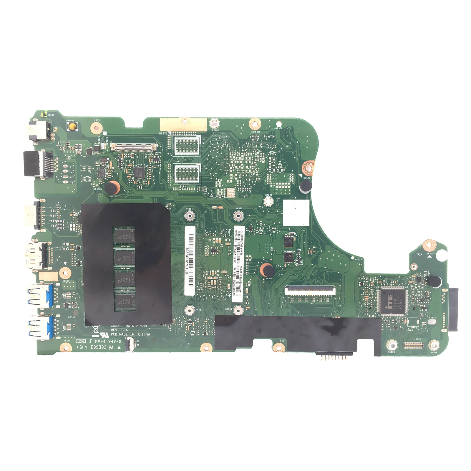 KEFU X555LA Mainboard For ASUS X555LAB A555LA K555LA F555LA X555LD X555LB R557LA R556LA X554LA  Laptop Motherboard i3 i5 i7