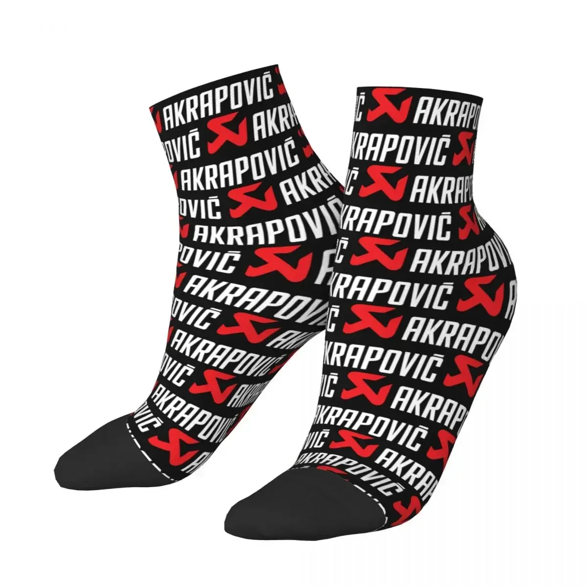 Akrapovics Logo AKS Motorcycle Exhaust Socks Harajuku Soft Stockings All Season Socks Accessories for Man Woman Christmas Gifts