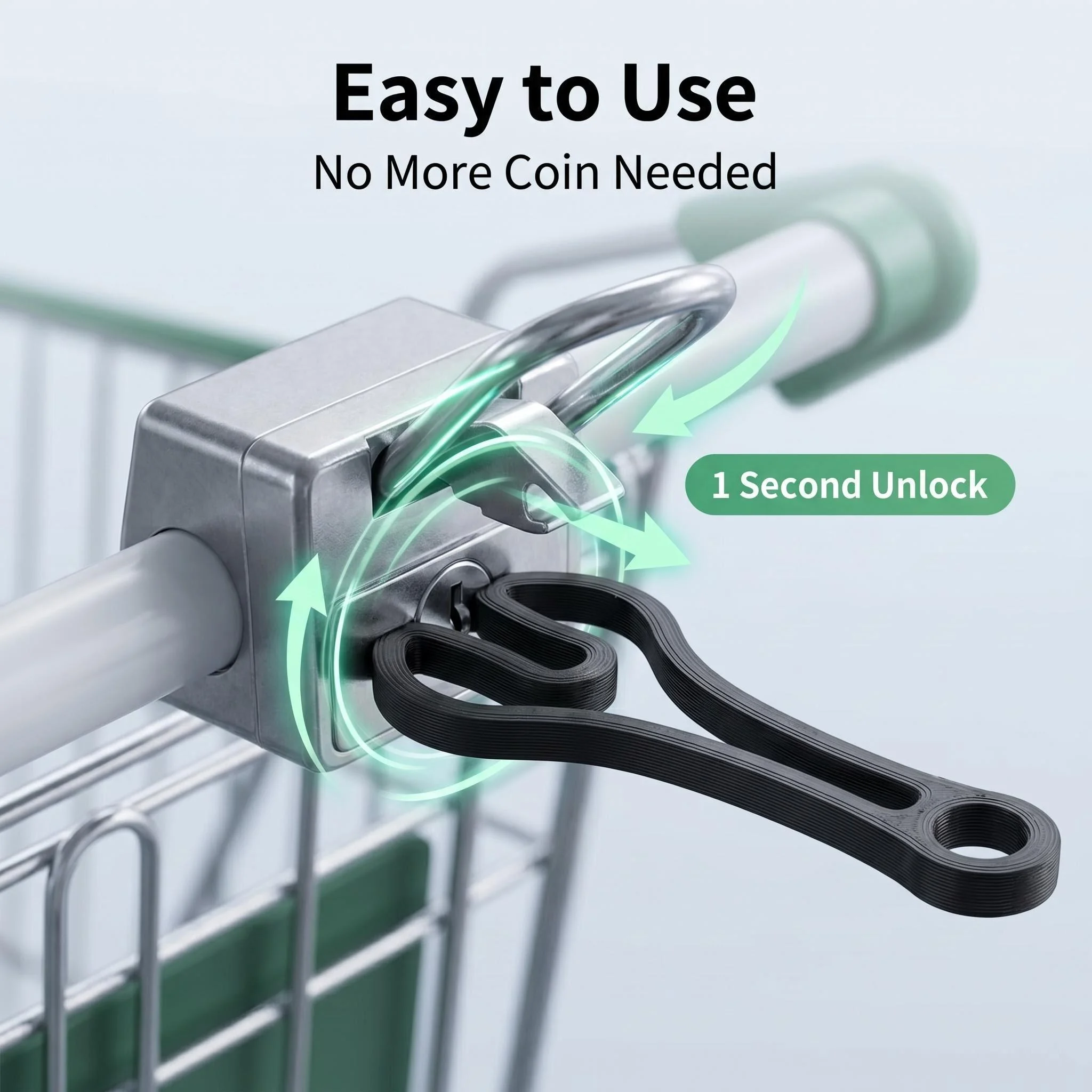 4/8Pcs Universal Shopping Cart Token Keychain Set