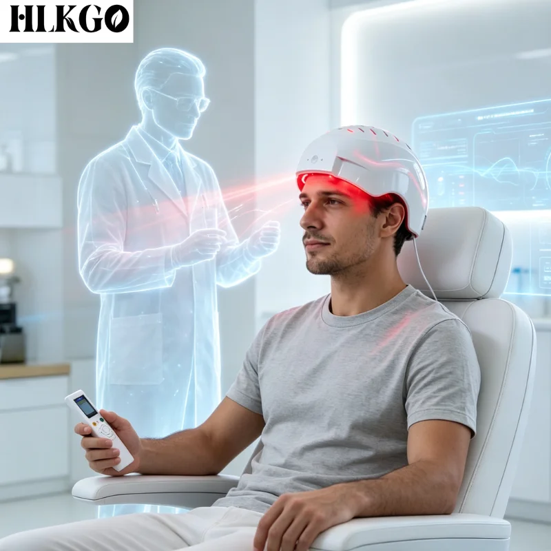 COZING-300Pro 6750mW 300 Diodes 650nm Laser Hair Growth Helmet USB Rechargeable Wireless for Scalp Care Home Use