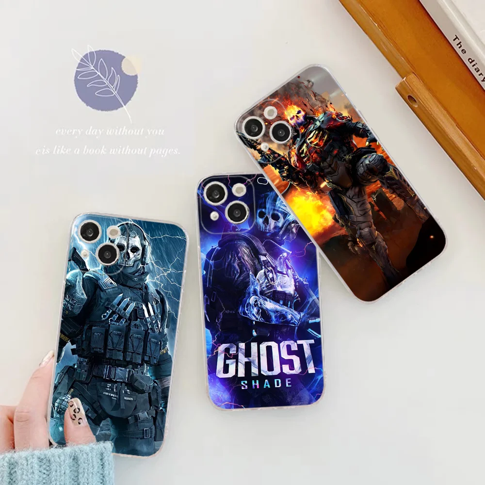 C-COD C-Call O-Of D-Duty G-Ghost Phone Case For IPhone 16 15 8 7 6 6S Plus X SE XR XS 14 11 12 13 Mini Pro Max Mobile Case