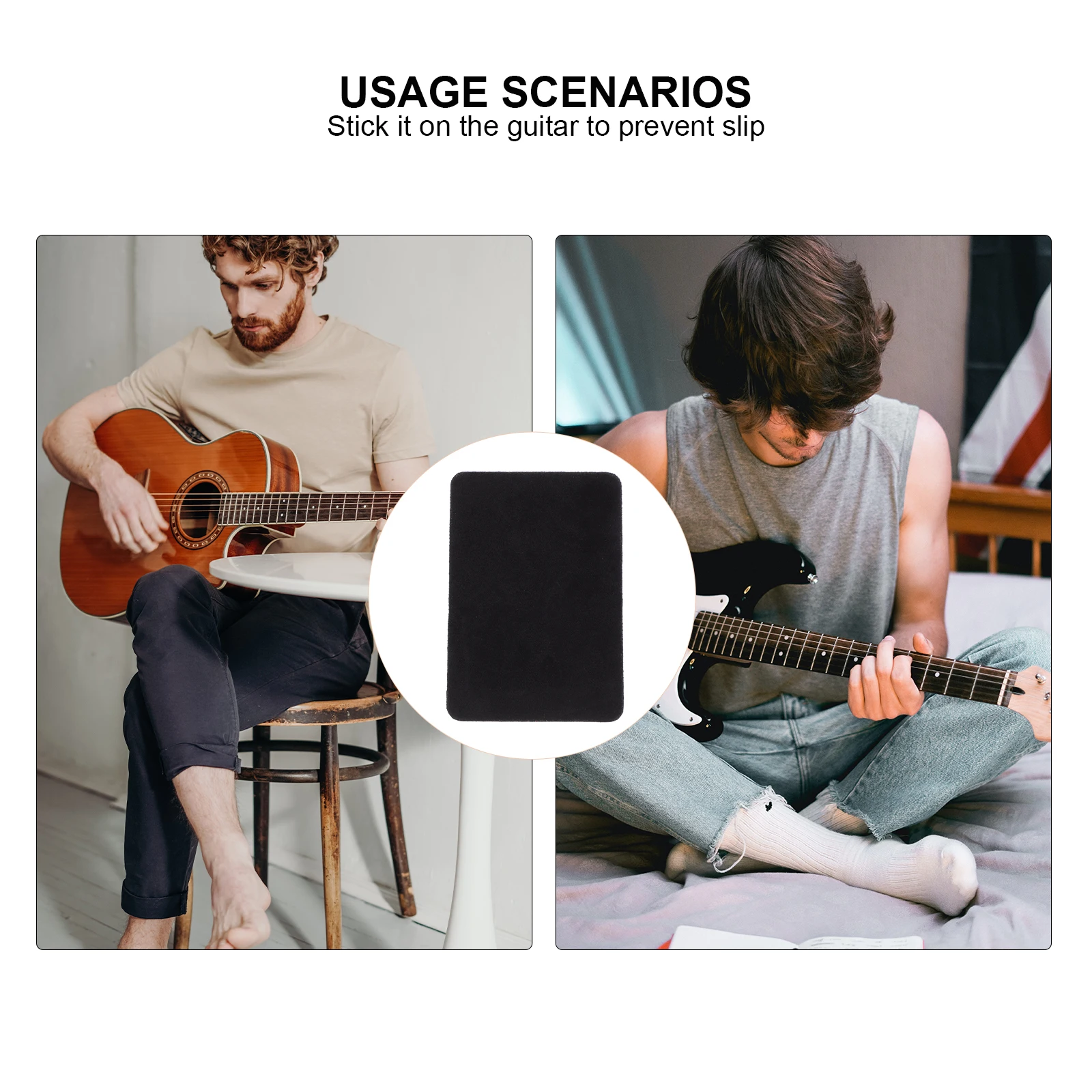 

1pc Pipa Non-slip Mat Musical Instrument Cattlehide Protector Small Size Easy Storage Convenient Installation Dirt Resistant