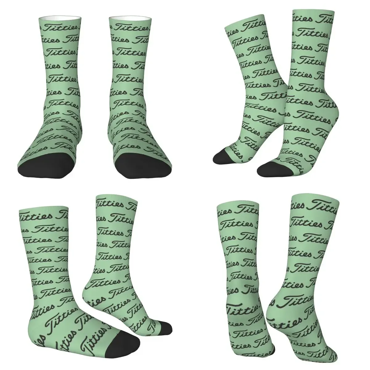 

Titties Golf Ball (2) Socks Harajuku Super Soft Stockings All Season Long Socks for Unisex Valentine's Day Gifts