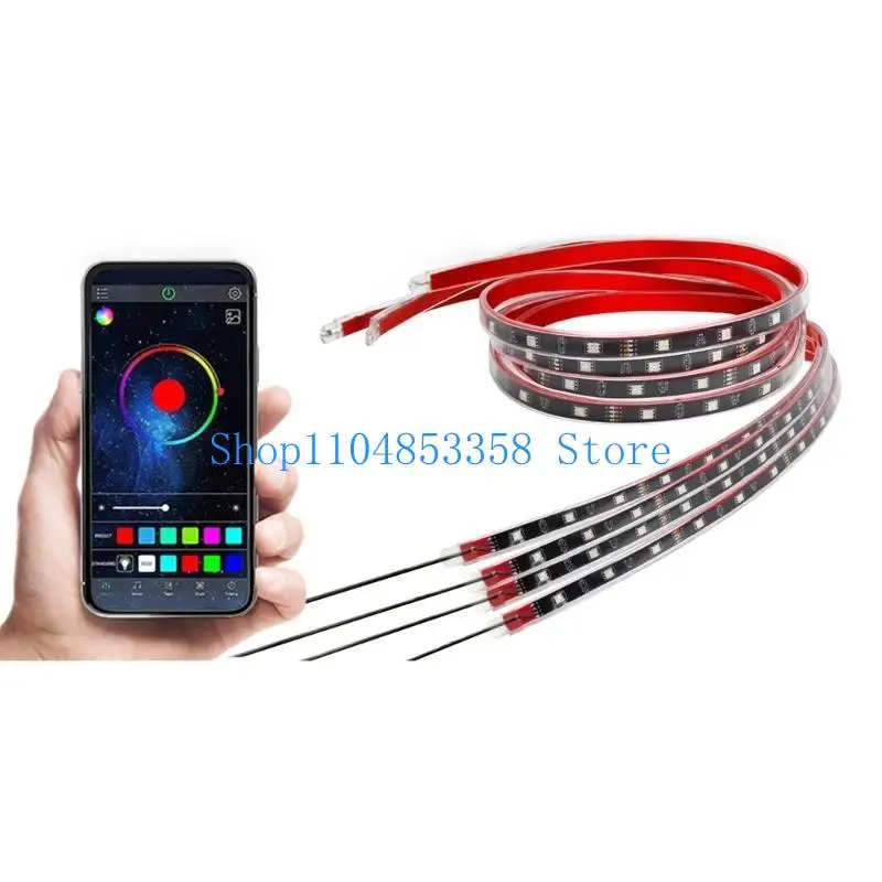 

652F RGB автомобильный светильник высокой яркости подсветка водонепроницаемый рок-свет