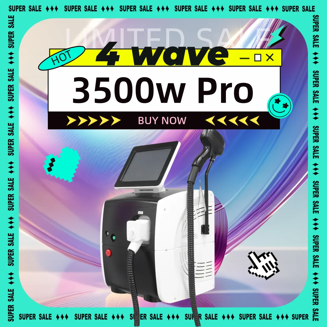 3500w 940nm Professional Soprano Titanium 808NM Diode Laser Hair Removal Machine 2025 Portable