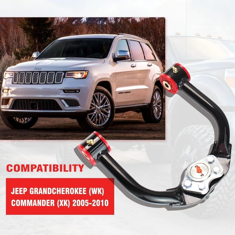 أدوات خارجية. أذرع التحكم العلوية الأمامية للرفع من Black1-4 بوصة، أذرع التحكم الأمامية القابلة للتعديل من الفولاذ الأنبوبي مع وصلات كروية