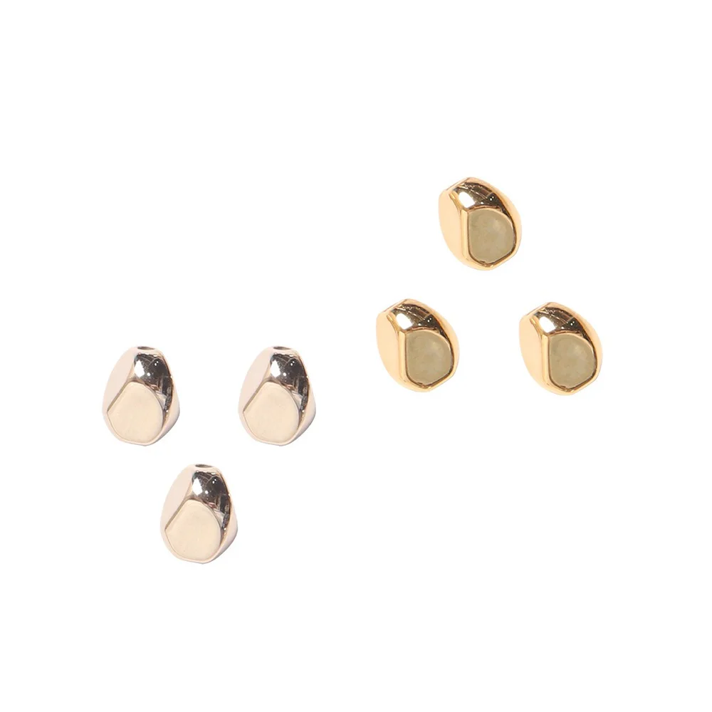 100 szt. 7mm CCB Złote Nieregularne Koraliki Seed do Wyrobu Biżuterii, Koraliki Dystansowe, Luźne Koraliki do Samodzielnego Wyrobu Naszyjników, Akcesoria do Koralikowania