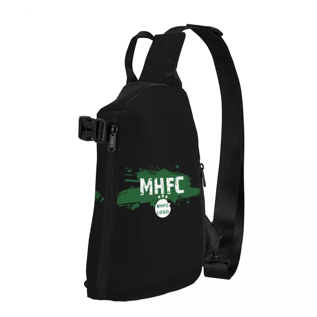 Israel Maccabi Haifa F.c Mhfc Kampioen Borsttas Modieuze Heren En Dames Outdoor Casual Crossbody Tas Met Één Schouder