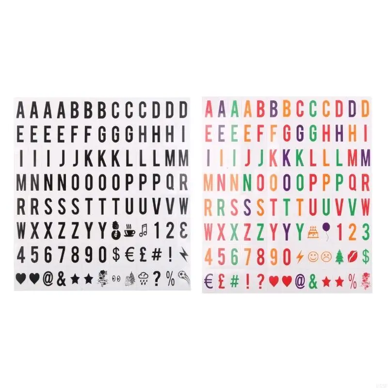 H55F Letters & Numbers Signs for A4 Light Up Box Box Box Board 65.4x35mm