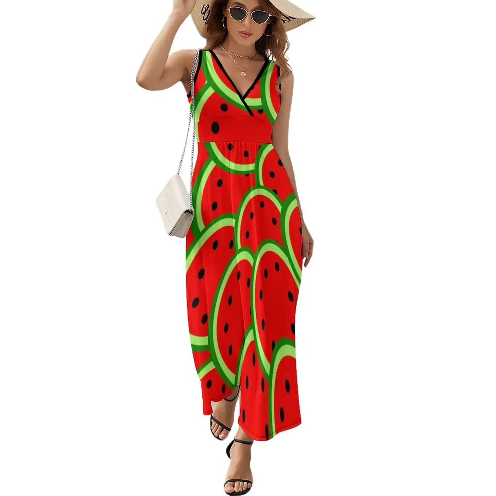 

Watermelon pattern Sleeveless Dress dress for women summer Long dress dresses for special events