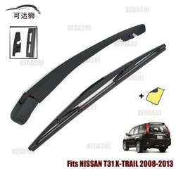 Car Wiper Fits NISSAN T31 X-TRAIL Hatchback Clean Rear Windshield Wiper Clean Car Window Blade Arm Set Replacement 2007-2013