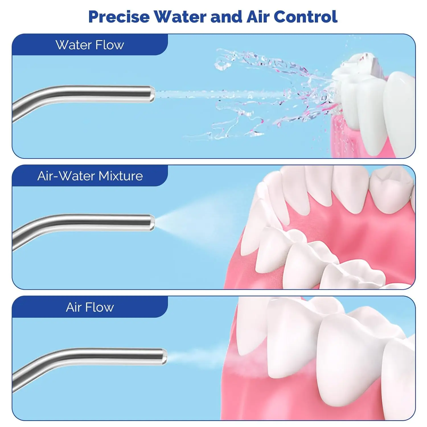 AG 1/5/10pcs Stainless Steel Dental Air Triple Syringe 3 Way Dental Air Water Spray Syringe Nozzles Tips For Teeth Whitening