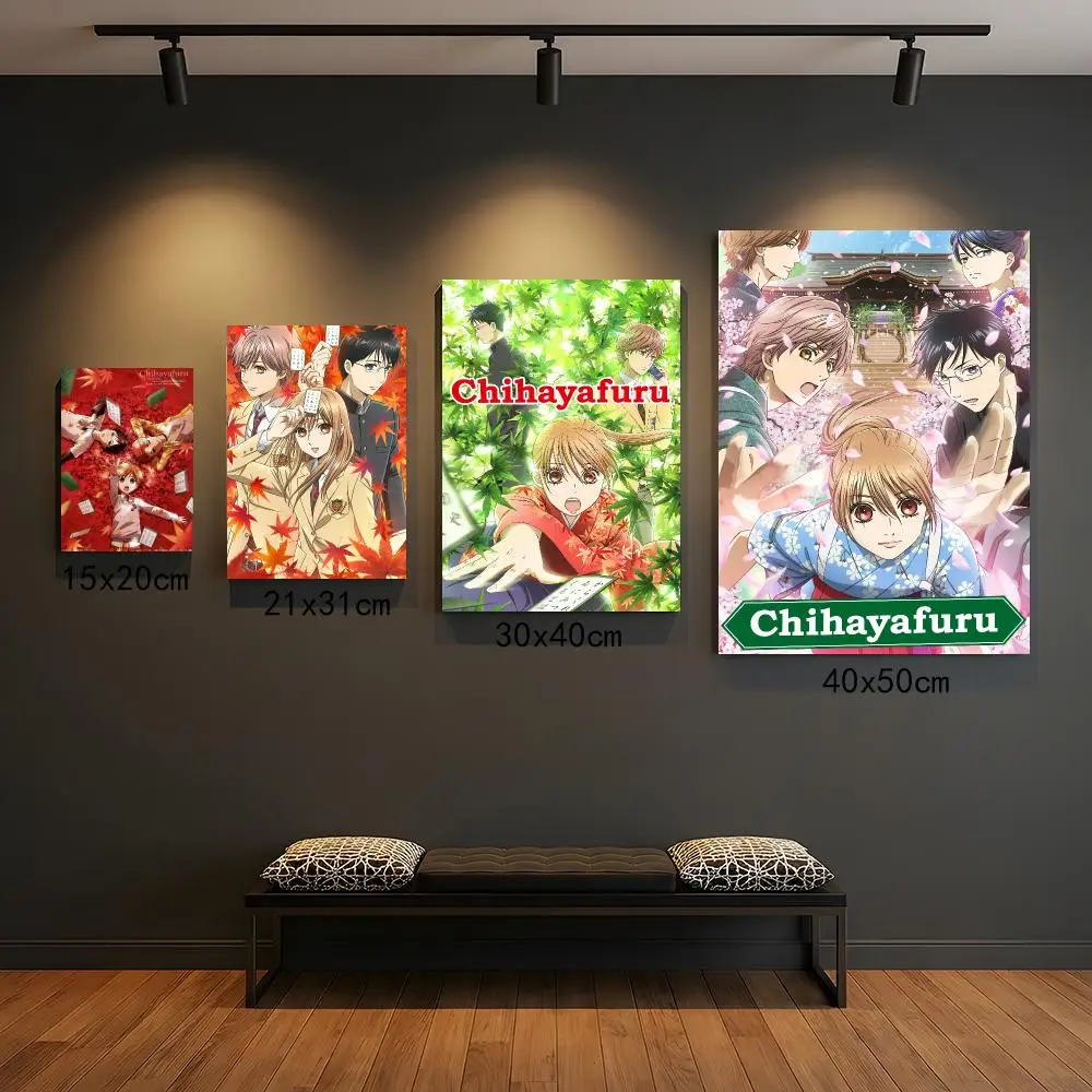 anime C-Chihayafuru-U Poster Peel and Stick Wall Art for Cafe Office Bar and Home Decoration