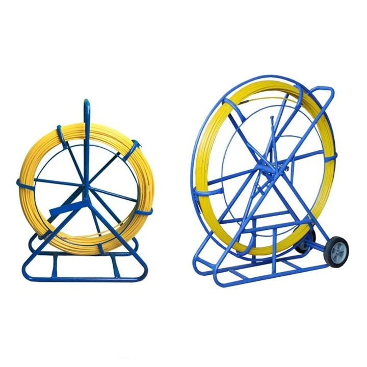 

Factory supply 6mm*150m High Quality Fiberglass duct rod conduit cable pulling machine with ABS coating