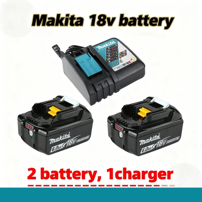 

Quality Preferred Original Makita battery ,makita 18v 6.0Ah tool battery for Makita drill DTW300 DDF487 DGA404 DTD173 DJV182☂☂