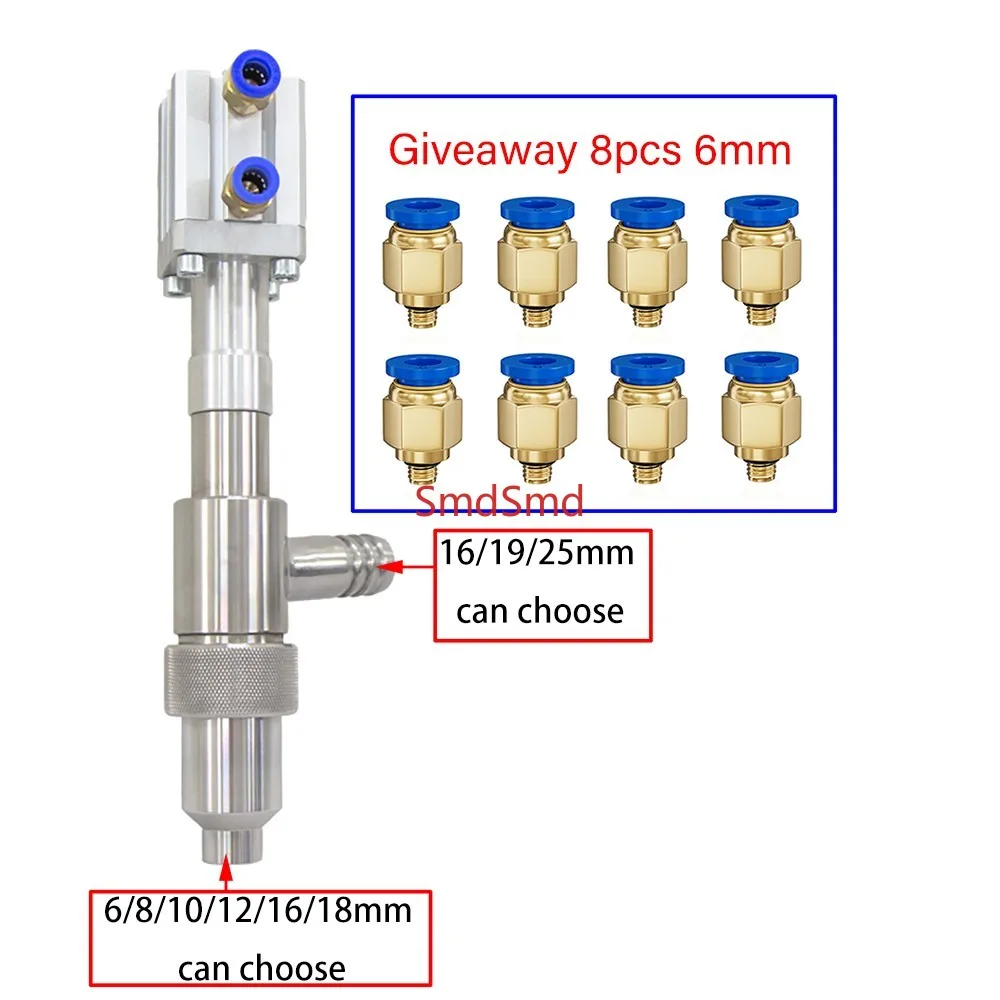 Anti Drip Pneumatic Filling Head 304 Stainless Steel Filling Valve Discharge Nozzle Accessories of Liquid Paste Filling Machine
