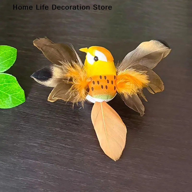 【TG】1 Stück DIY Bastelset Künstlicher Vogel aus Schaumstoff, Mini-Spärgelmodell, Dekoration für Haus, Garten, Hochzeit, Rasen