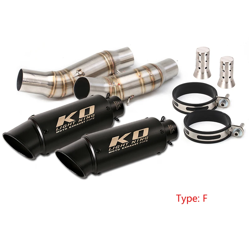 Voor Kawasaki Z1000 Ninja 1000 2010-2021 Z1000SX Ninja 1000SX 2010-2019 Uitlaatpijp Motorfiets Slip-on Uitlaat 51mm Uitlaat Tips - afbeelding 1