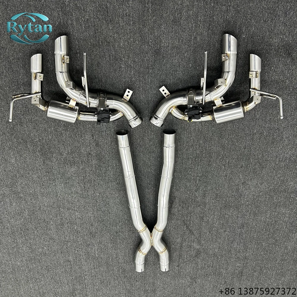 

Выхлопная система Rytan Performance Valvetronic с клапанами, из нержавеющей стали 304, Catback и Downpipe для Ferrari FUV
