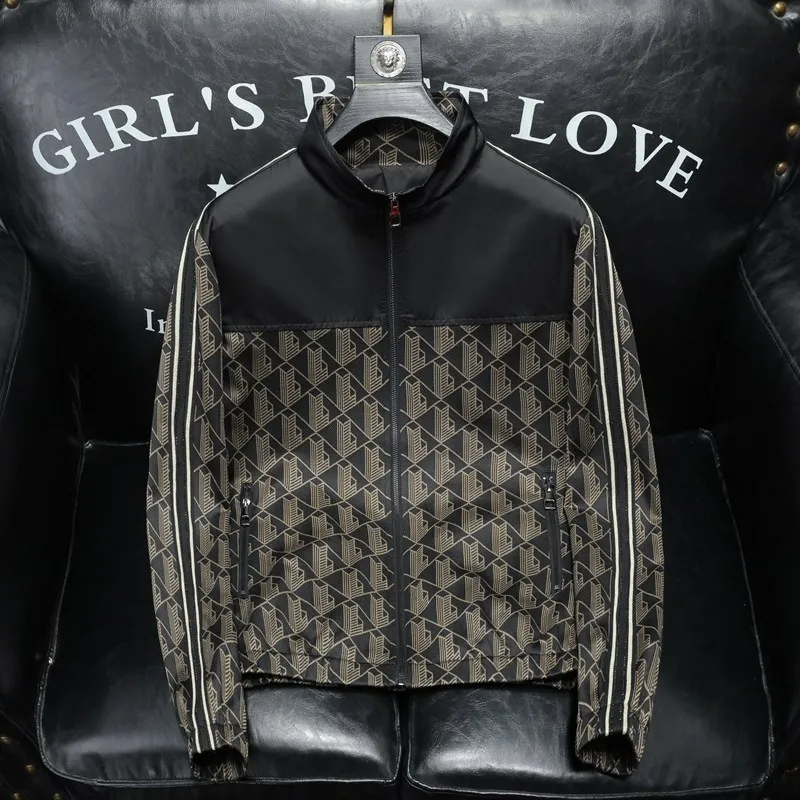 

Casual Faionable Slim Fit Stand Collar Jaet Luxury Sle Spring New Arrival Polyester Fabric Breathable Outerwear Coat