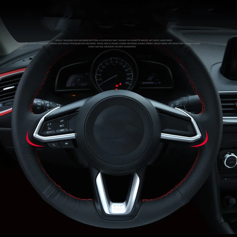 For Mazda 3 6 CX3 CX-3 CX-5 CX5 CX8 CX 9 Axela ATENZA 2017 2018 2019 3Pcs Car Steering Wheel Trim Sequins Cover Sticker view 6