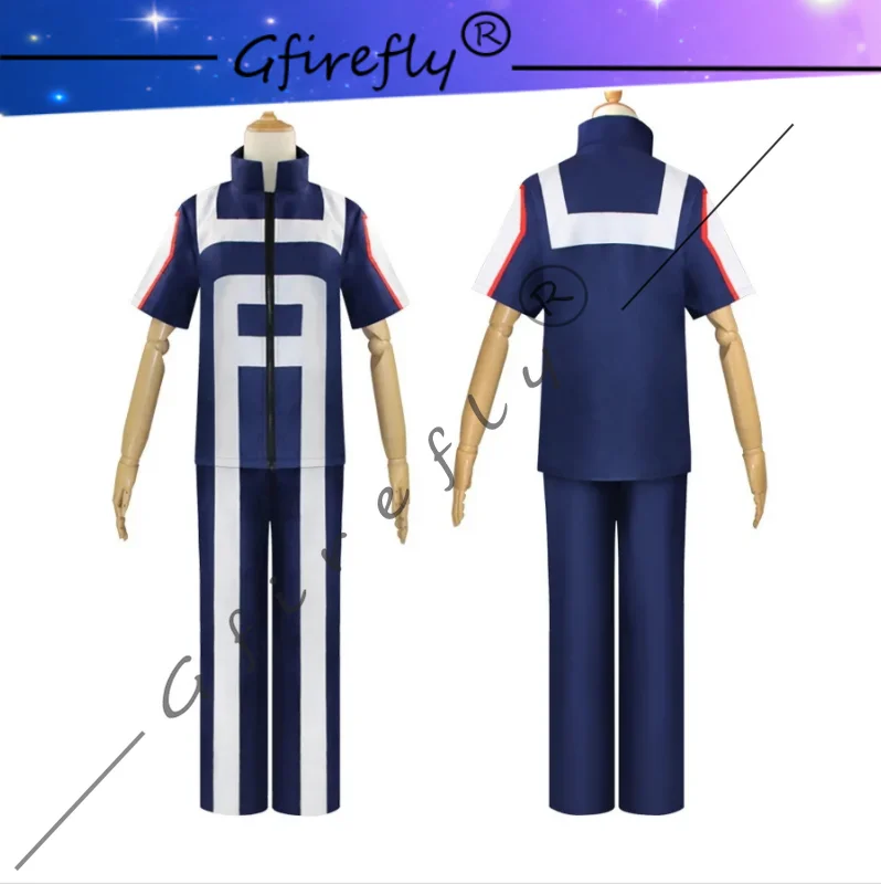 

My Hero Academia Gymnastics Uniform Cosplay Deku Bakugou Katsuki Todoroki Shoto Anime Character Original Dark Blue Uniform
