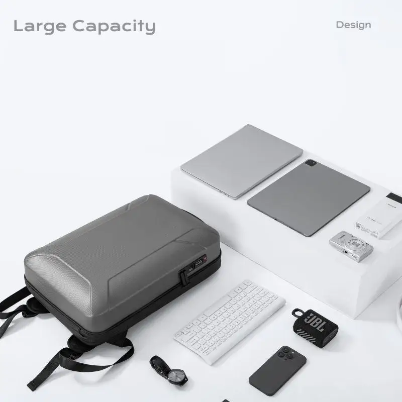 ใหม่กระเป๋าเป้สะพายหลังเปลือกแข็งผู้ชายความจุขนาดใหญ่กันน้ําคอมพิวเตอร์ e-sports กระเป๋าเป้สะพายหลังขยายได้พักผ่อน USB กระเป๋าเดินทางป้องกันการโจรกรรม