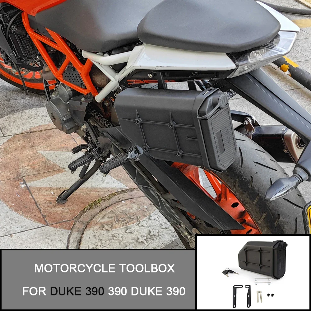 

Для DUKE 390 DUKE 125 DUKE 250 390 Ящик для инструментов для мотоцикла Ящик для инструментов Водонепроницаемый боковой декоративный ящик Набор первой помощи/зарывной ящик для инструментов