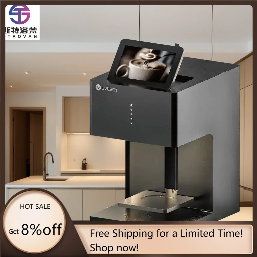 STLF JW-cafetera comercial automática Pro, impresora de inyección de tinta de arte Latte de café de alta precisión, impresión de alimentos Mach