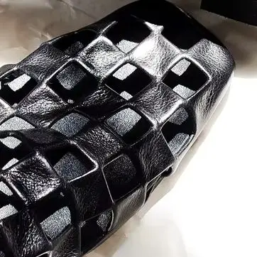 Women Black Caged Flat Sandals 2026 Square Toe Hollow‑Out Weave Slip‑On Loafers Elastic Back Casual Daily Summer Walking Shoes