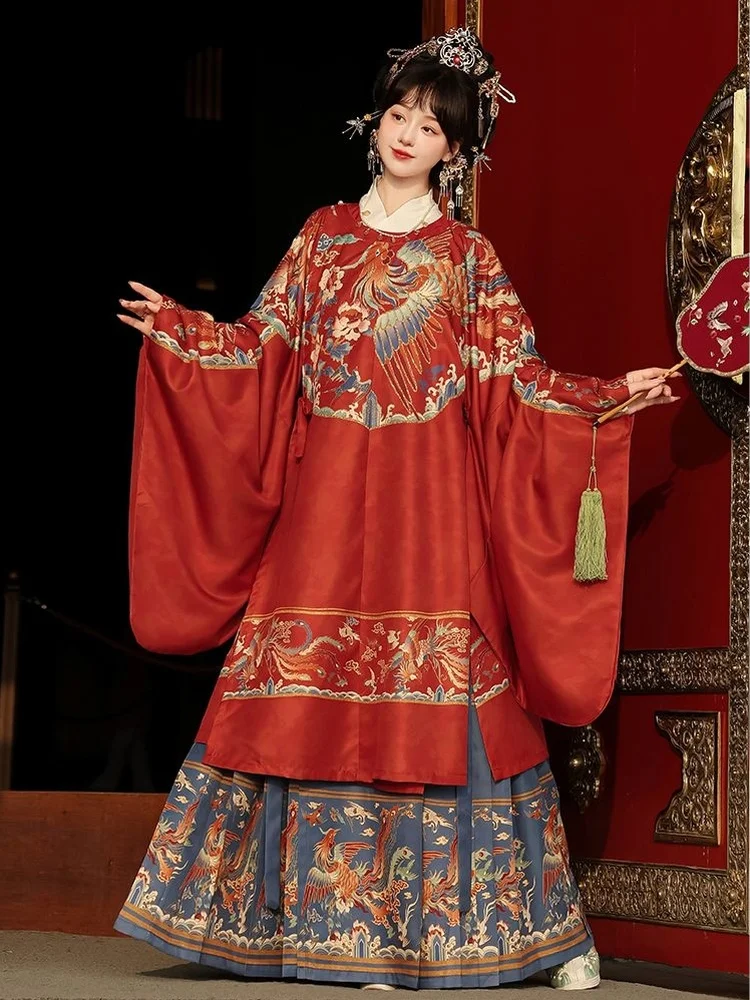 ensemble-automne-hiver-travail-lourd-tissage-dore-ming-dynas-hanfu-femmes-longue-irt-ronde-ne-robe-visage-jupe-femme-de-chambre-de-mariage