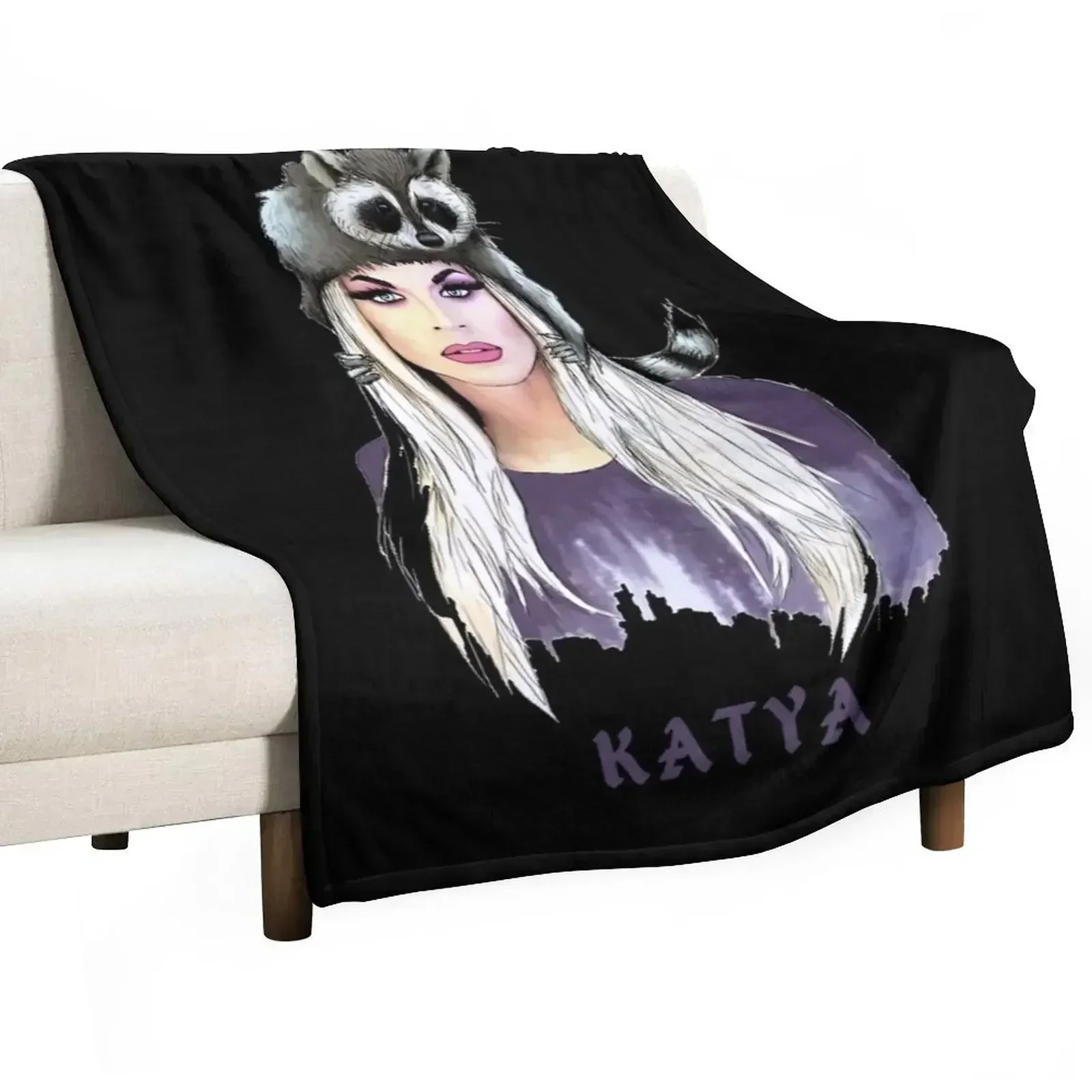 Katya Zamolodchikova Party Throw Blanket blankets ands Hairy Vintage Thins Blankets For Baby Thermals For Travel Blankets