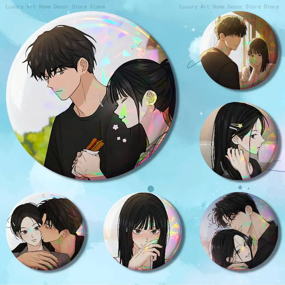 J-Just T-Twilight Manhwa Pins 58mm Cute Cartoon Badge Handmade Brooches for Backpack Accessories