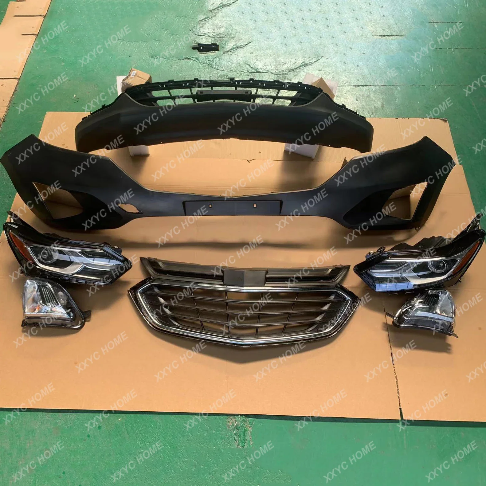 

auto front bumper parts wholesale price head lamp front bumper set for Chevrolet Equinox 2017 2018 2019 2020