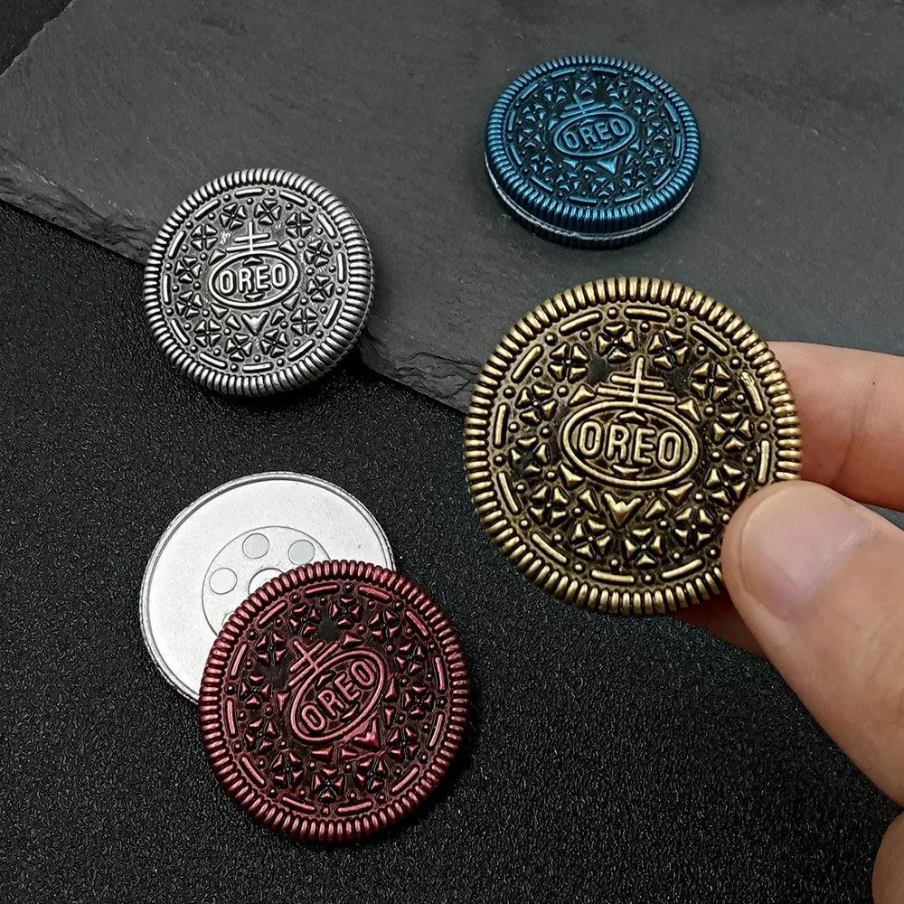 Oreo Pop Coins Fidget Spinner Anti Stress Edc Magnetic Hand Spinner Spinning Gyro Stress Relief Toys For Adult Kids PPB Gifts