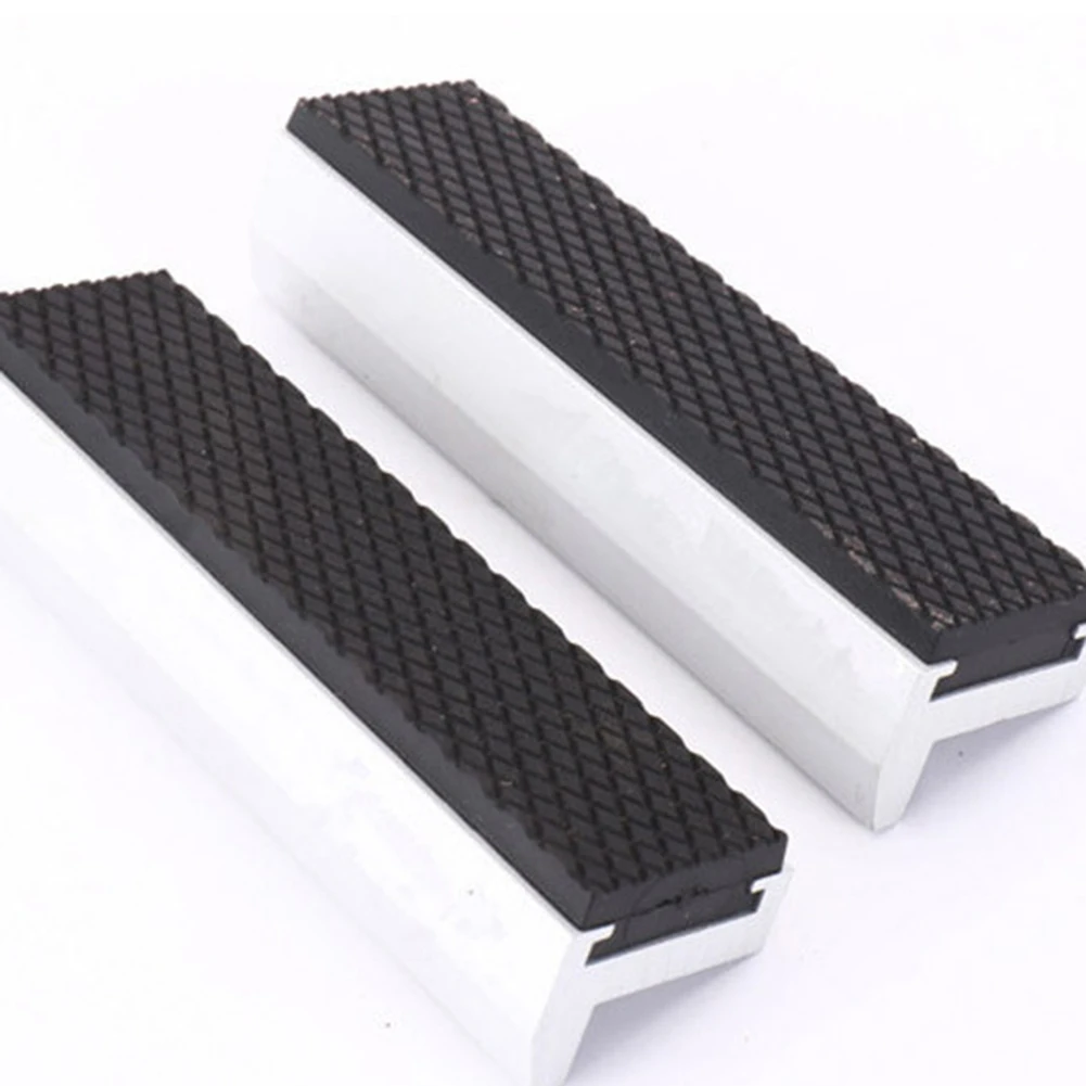 

2 шт. магнитные губчатые подушечки 38 дюймов из мягкой резины для металлических тисков, настольные инструменты с противоскользящим узором и алюминиевым сплавом