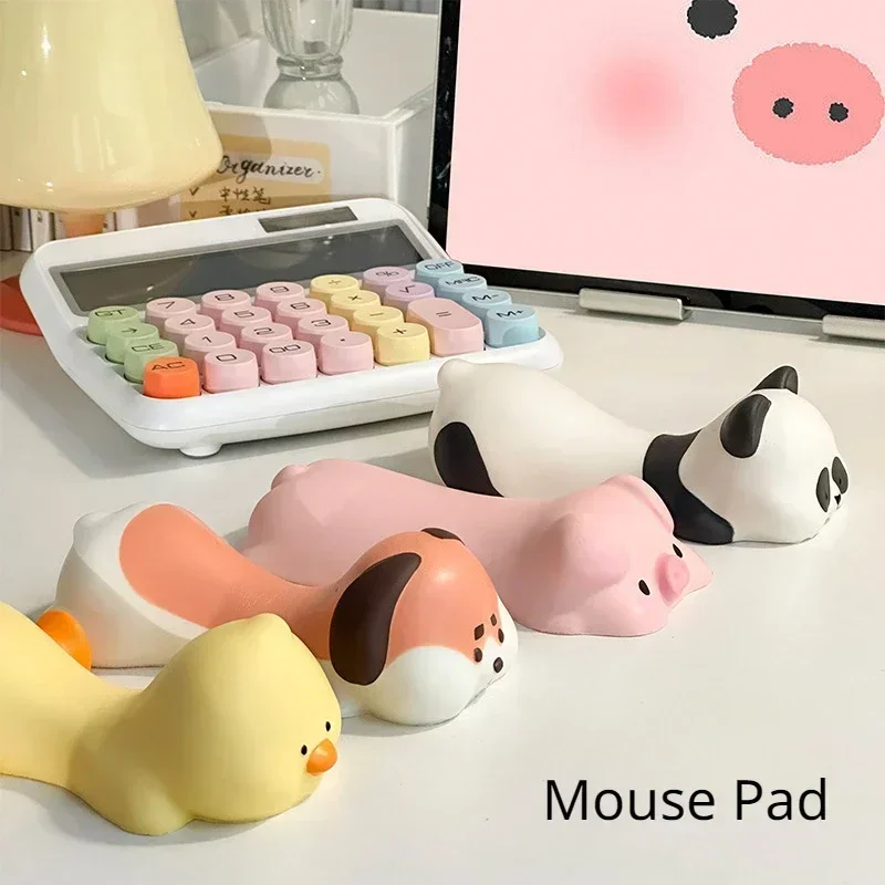 New Cute Panda Wrist Rest Support For Mouse Pad Computer Laptop Arm Rest For Desk Ergonomic Kawaii Slow Rising Squishy Toys