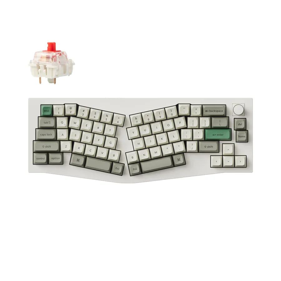 

Keychron Q8 Max (Alice Layout) QMK/VIA Wireless Custom Mechanical Keyboard Gateron Jupiter Switch Double-Shot KSA PBT Keycaps