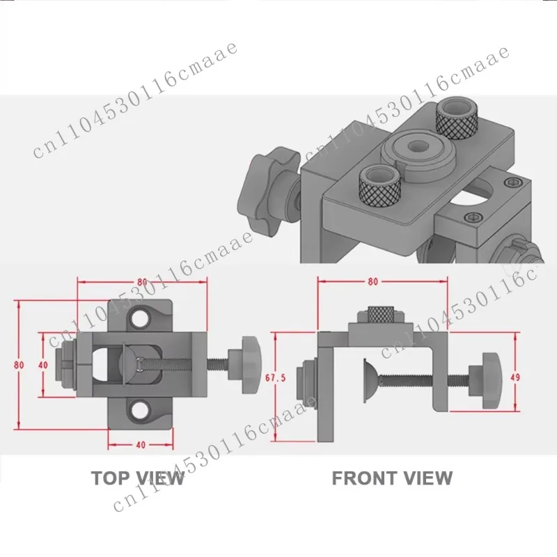 3-In-1 Adjustable 8 /10/15 mm Drill Bit for Woodworking Punch Tools