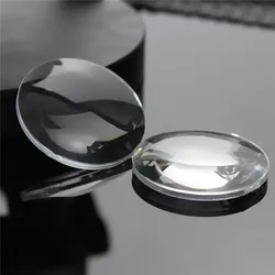 10Pcs Dia 25mm BiConvex Clear Lens Convex Glass Lens For Google Cardboard Box 3D VR Glasses Magnifying Lens Focal Length 45mm