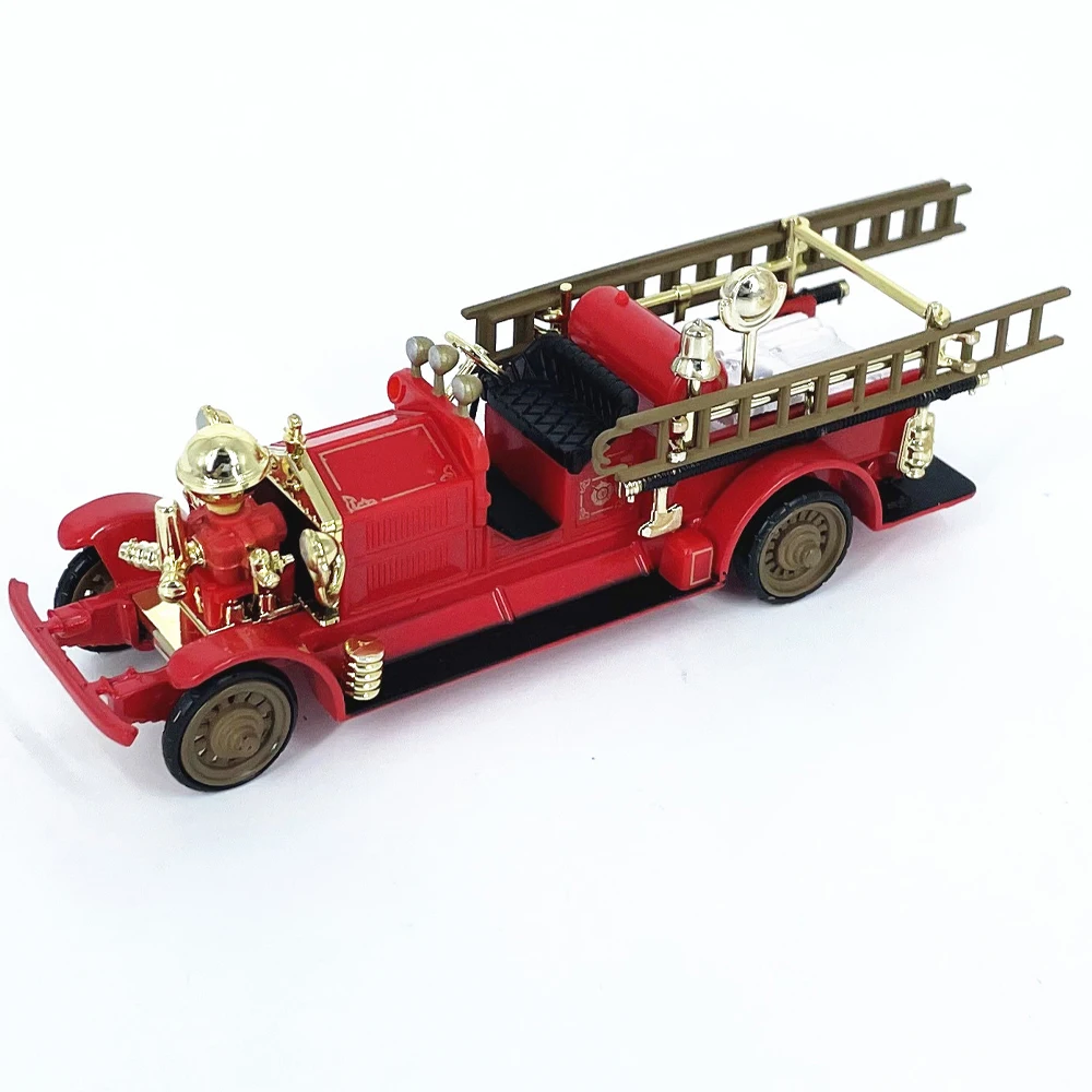Diecast escala 1:64 americano 1924 motor de bomberos coche en miniatura de aleación juguete coleccionable regalo recuerdo adorno de exhibición