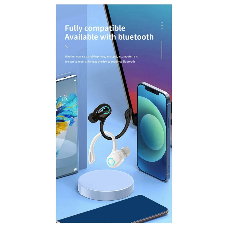 S10 Earphone Wireless Bluetooth 5.2 Earphone Ear-Mounted HIFI Stereo Voice Control Earphones IPX With Microphone