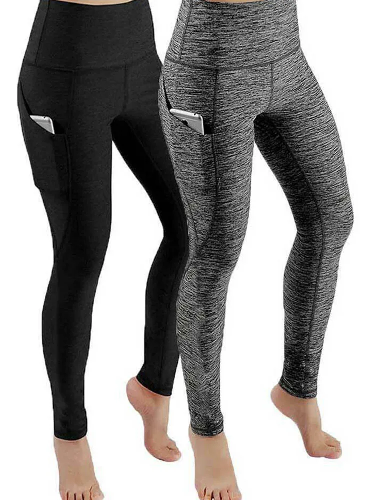 สูงเอว Legging กระเป๋าฟิตเนสกางเกงวิ่ง Sweatpants สำหรับ Quick-Dry กีฬากางเกงออกกำลังกายกางเกงโยคะ