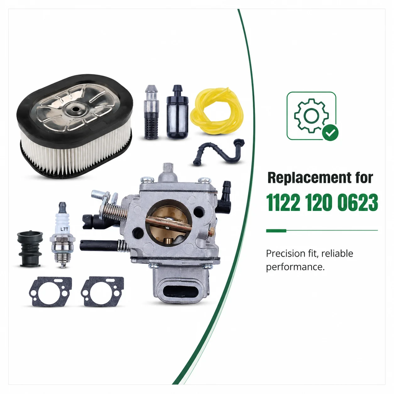 Carburetor w/Air Fuel Filter Spark Plug Kit Gaskets for Stihl MS660 MS650 MS640 066 064 065 Chainsaw Replaces 1122 120 0623 0621