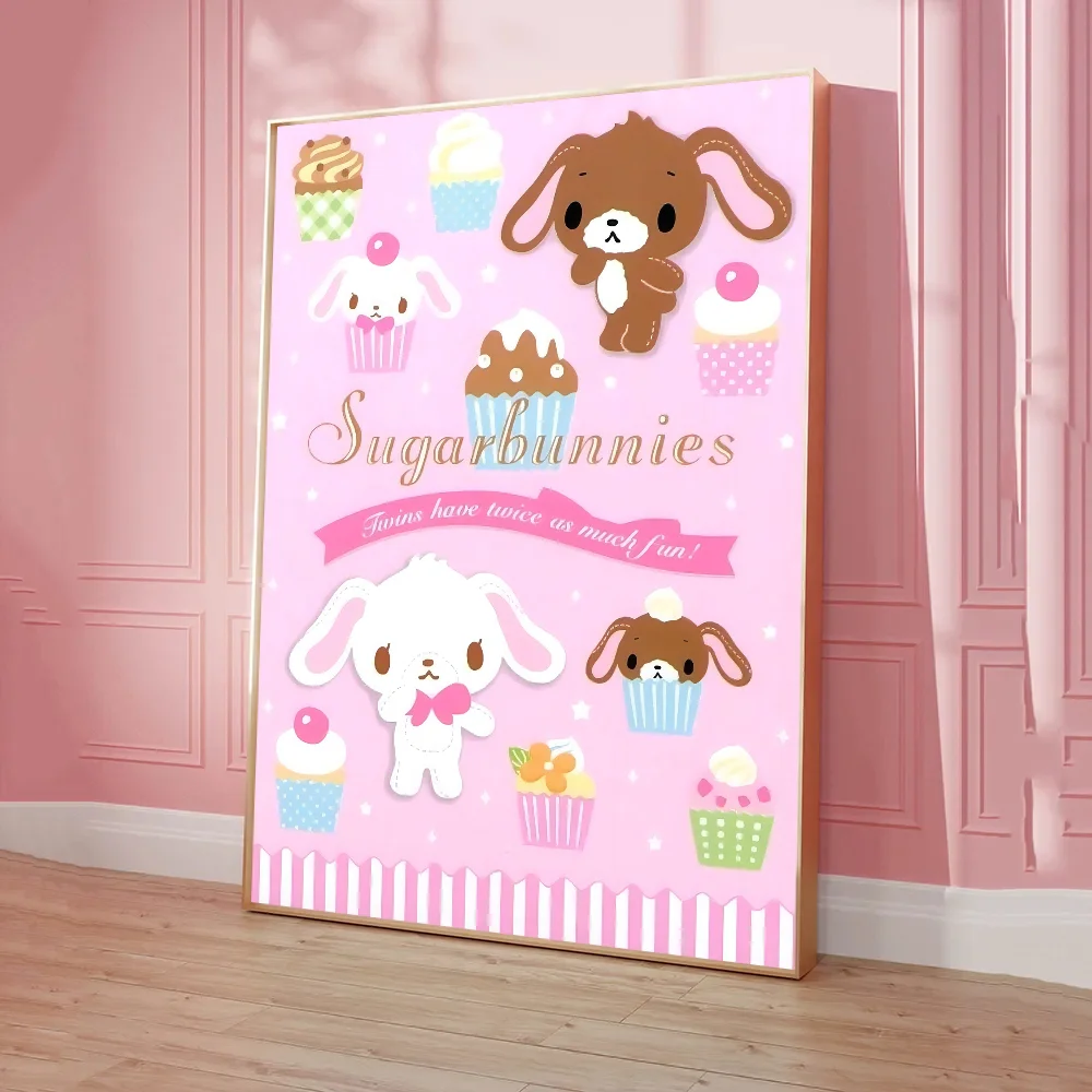 1pc Sugarbunnies Anime Poster Sticky Posters Retro Kraft Paper Sticker DIY Room Bar Cafe Aesthetic Art Wall Painting